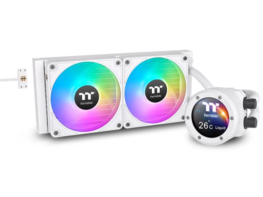 Water Cooler Thermaltake TH240 V2 ULTRA EX Blanco | ARGB Sync | LCD