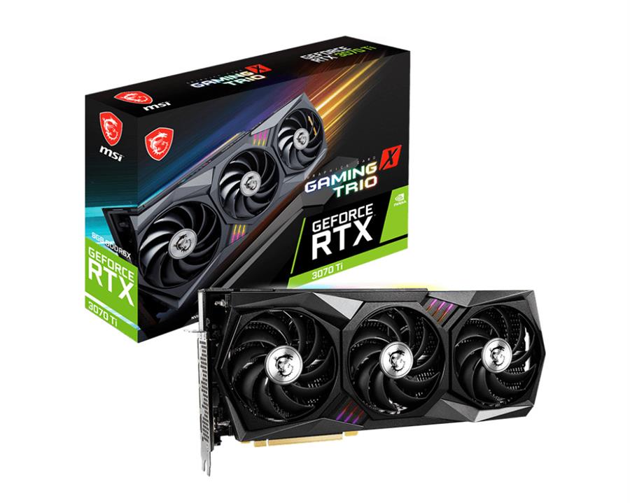 Placa de Video MSI GeForce RTX 3070 Ti Gaming X TRIO 8GB OC