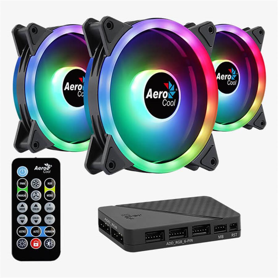 Cooler Fan AeroCool DUO 12 PRO Kit x3