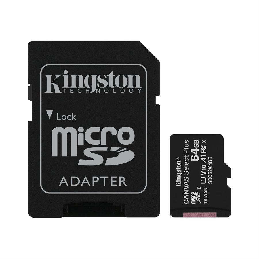 Micro SD  Kingston CANVAS Select Plus 64GB