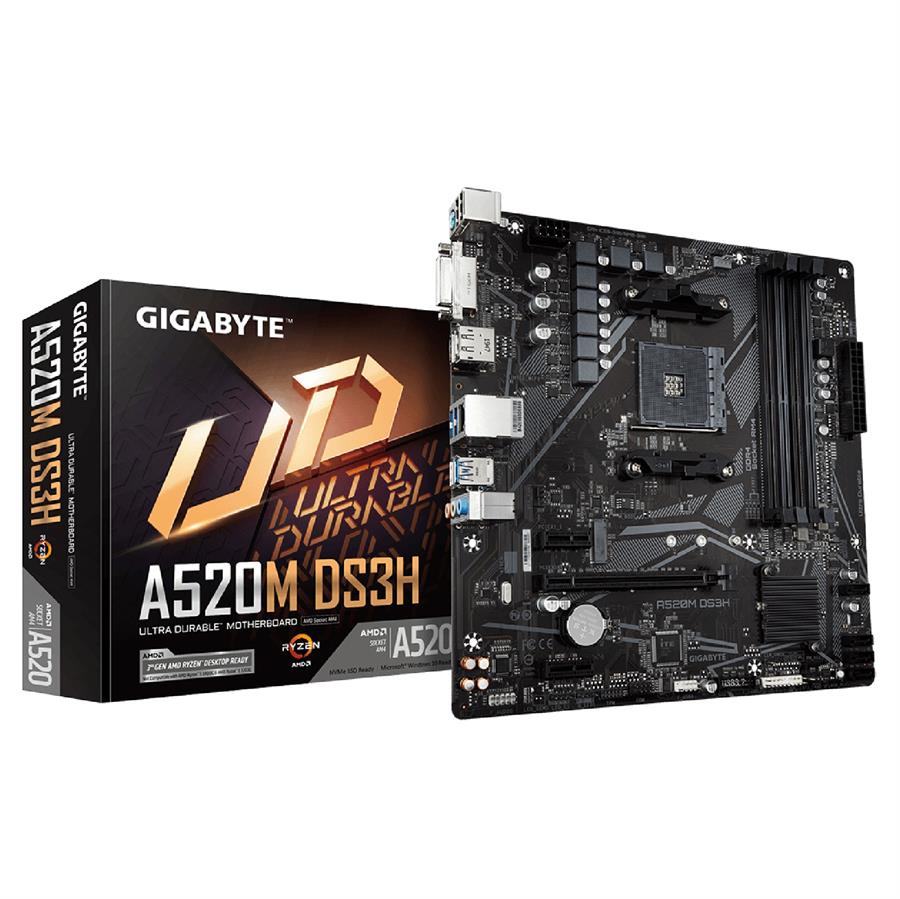 Motherboard GIGABYTE A520M DS3H BOX M-ATX