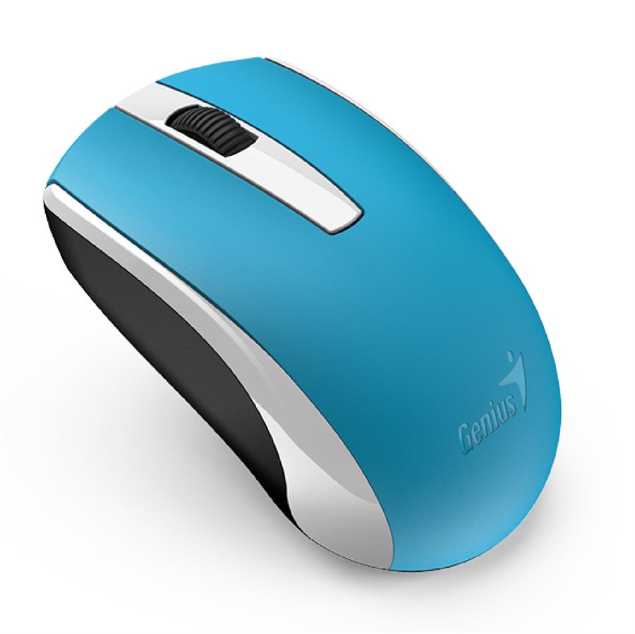 Mouse Genius ECO-8100 Wireless Recargable Azul