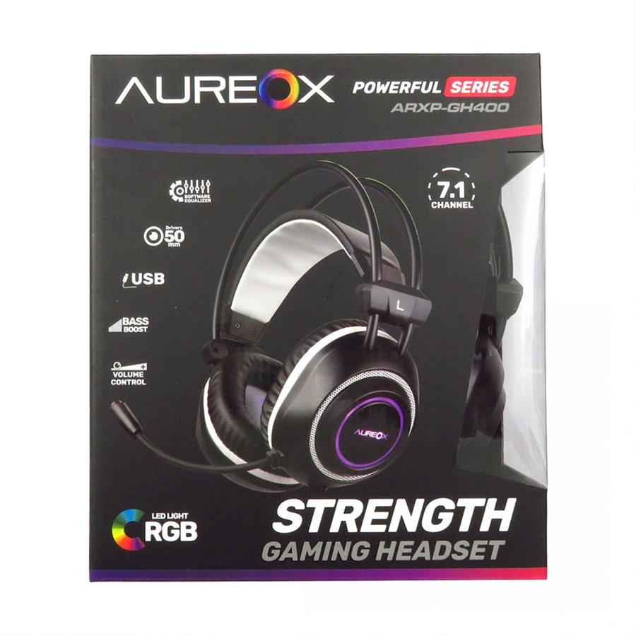 Auriculares AUREOX STRENGHT Gaming GH400 RGB