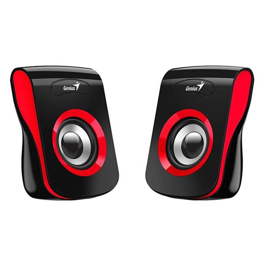 Parlantes Genius sp-q180 usb power Rojo