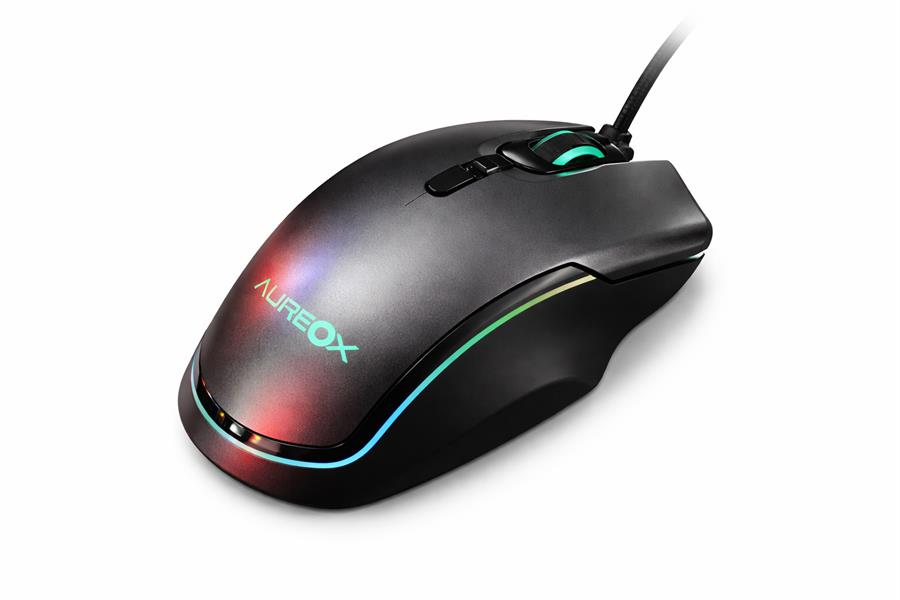 Mouse Aureox AIM MASTER RGB Negro