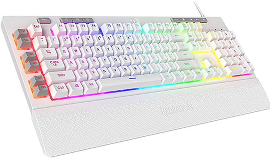 Teclado Redragon Shiva Blanco | Membrana | ES | 100% | RGB