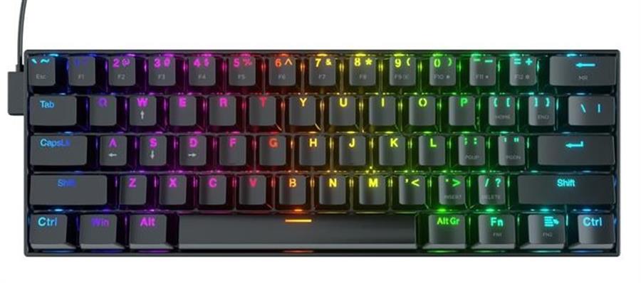 Teclado Mecánico Redragon Dragonborn K630 | BROWN | Ñ | 60% | RGB