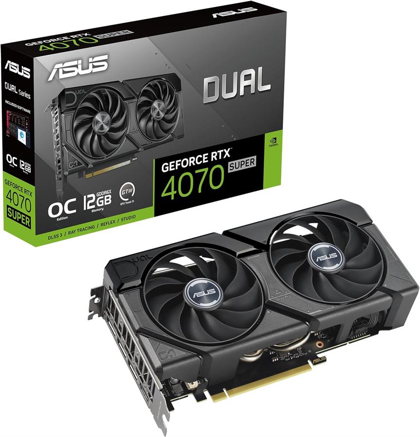 Placa de Vídeo Asus Dual RTX 4070 Super 12GB