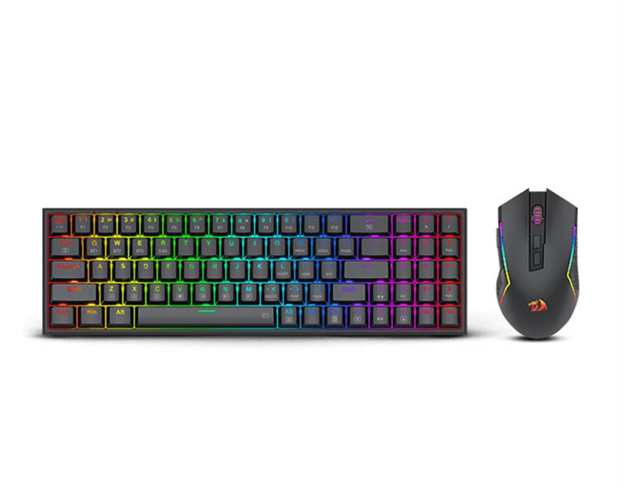 Kit Redragon S136 | Teclado | Mouse | 60% | RED | RGB | Inalámbrico
