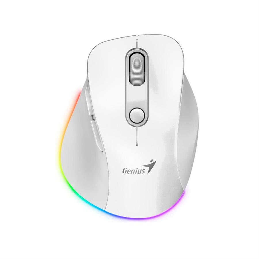 Mouse GENIUS RS2 ERGO 9000S PRO PEARL WHITE  Inalambrico - Recargable