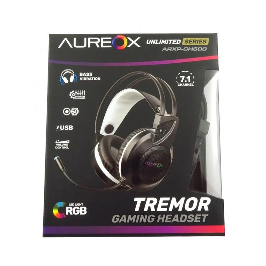 Auriculares AUREOX TREMOR GAMING GH600 RGB