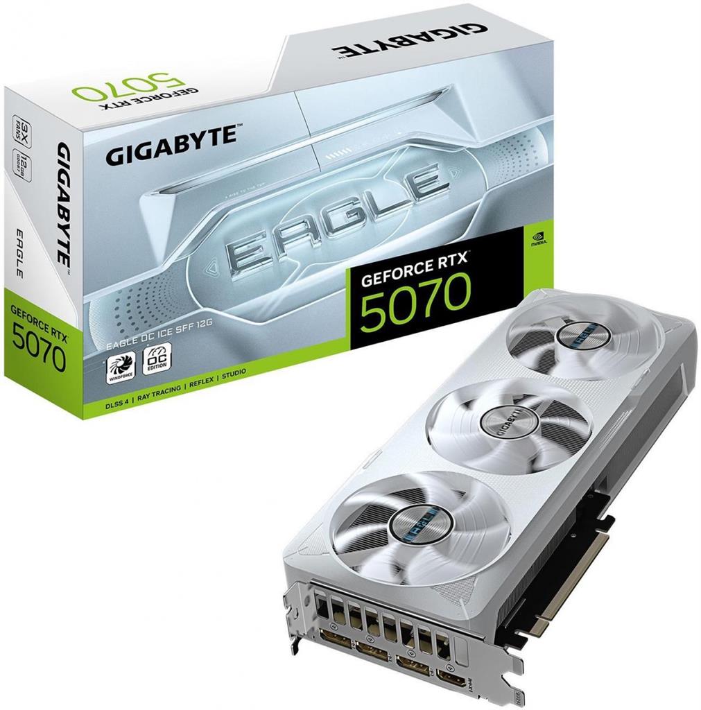 Placa de Video Gigabyte GeForce Nvidia | RTX 5070 12Gb | EAGLE OC ICE