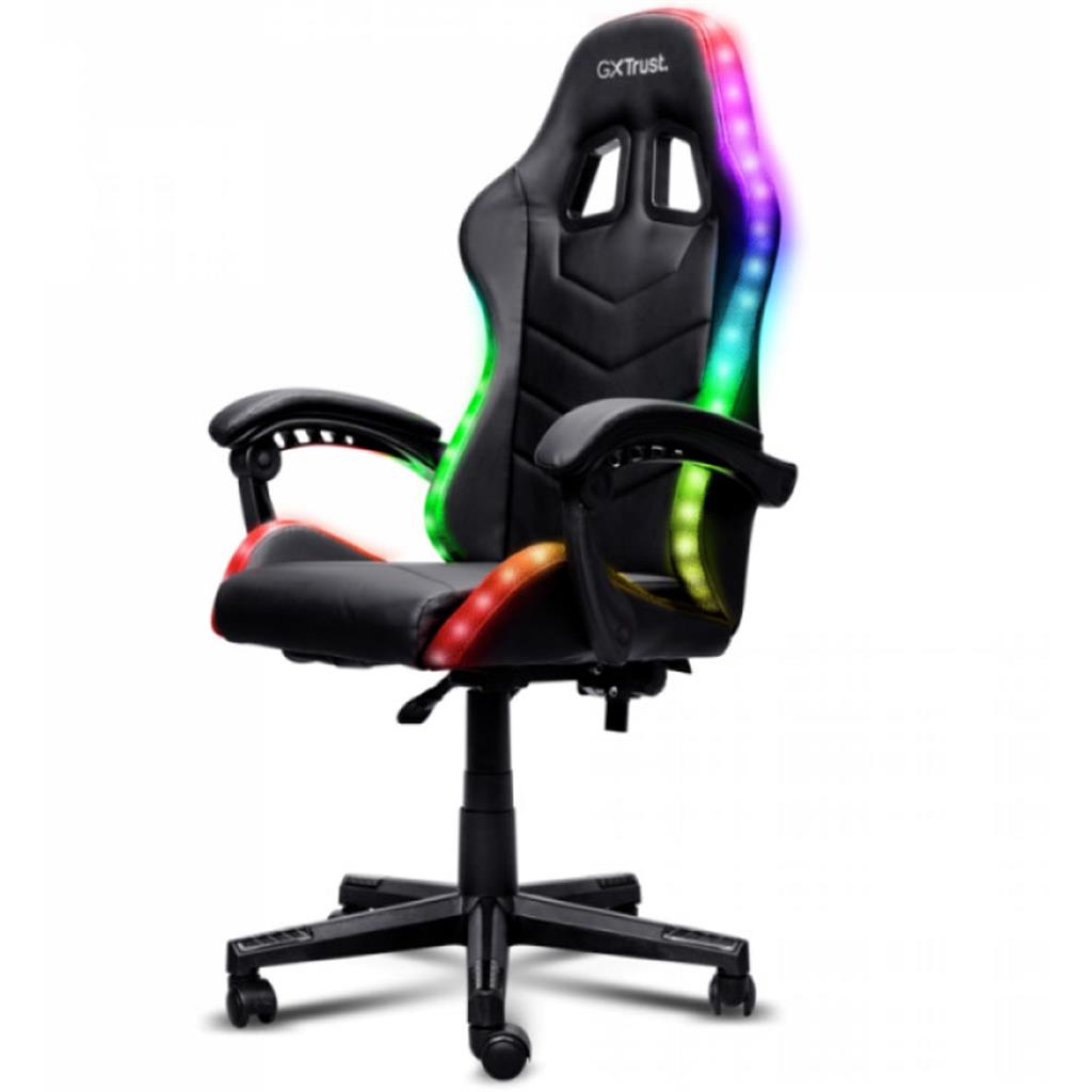 Silla Gamer Trust GXT 704 Roniq | Negro | RGB