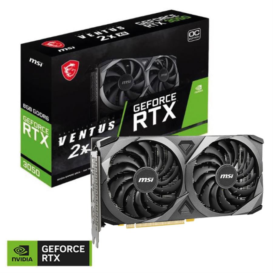 Placa de Video MSI GeForce RTX 3050 VENTUS 2 X 6GB GDDR6 OC