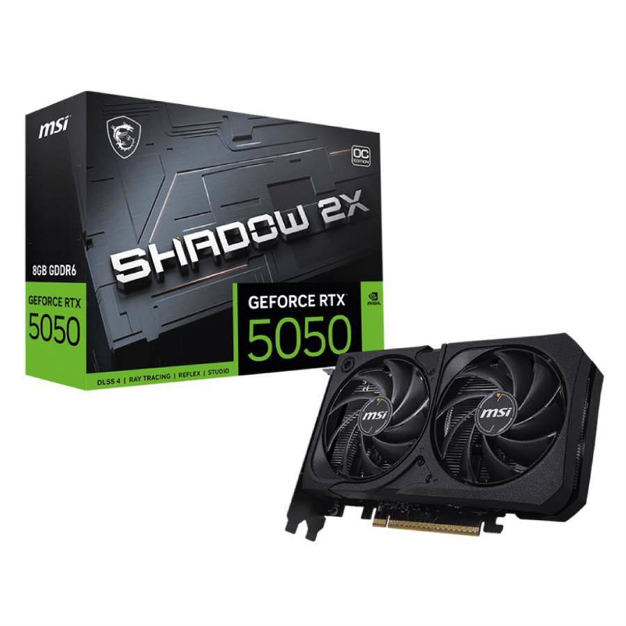 Placa de Video MSI GeForce RTX 5050 8Gb Shadow 2X OC