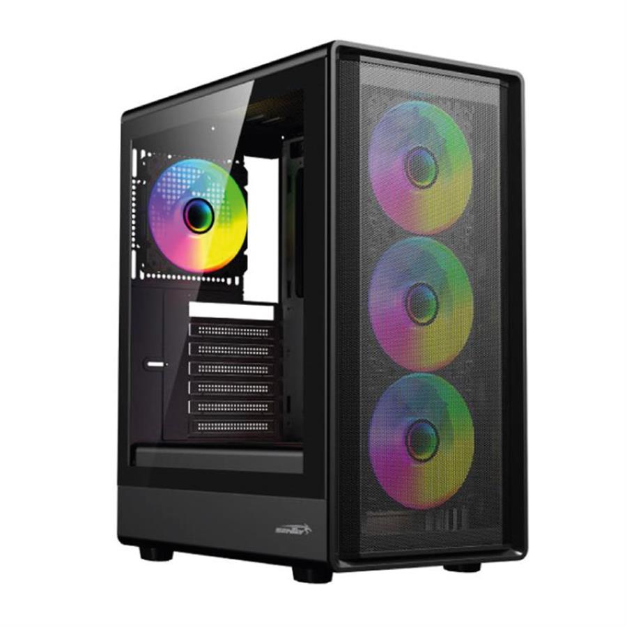 Gabinete SENTEY M40 BLK-SF (+4 FAN ARGB) Negro