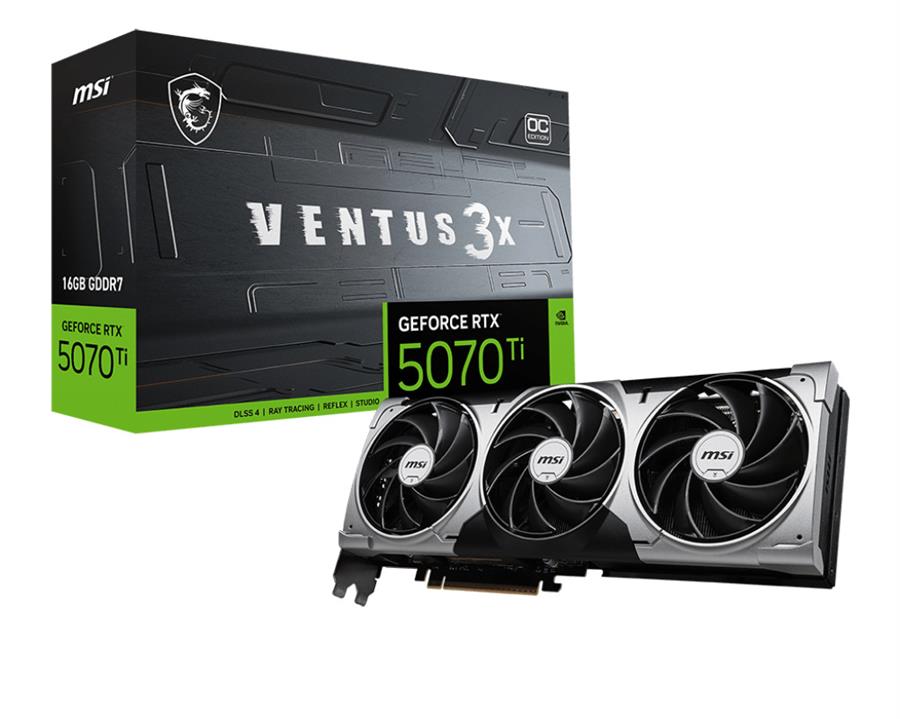 Placa de Video MSI GeForce RTX 5070Ti 16GB VENTUS 3X OC
