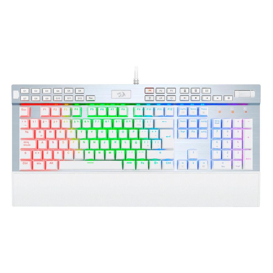 Teclado Mecácino Redragon Yama K550W | PURPLE | ES | 100% | RGB | Blanco