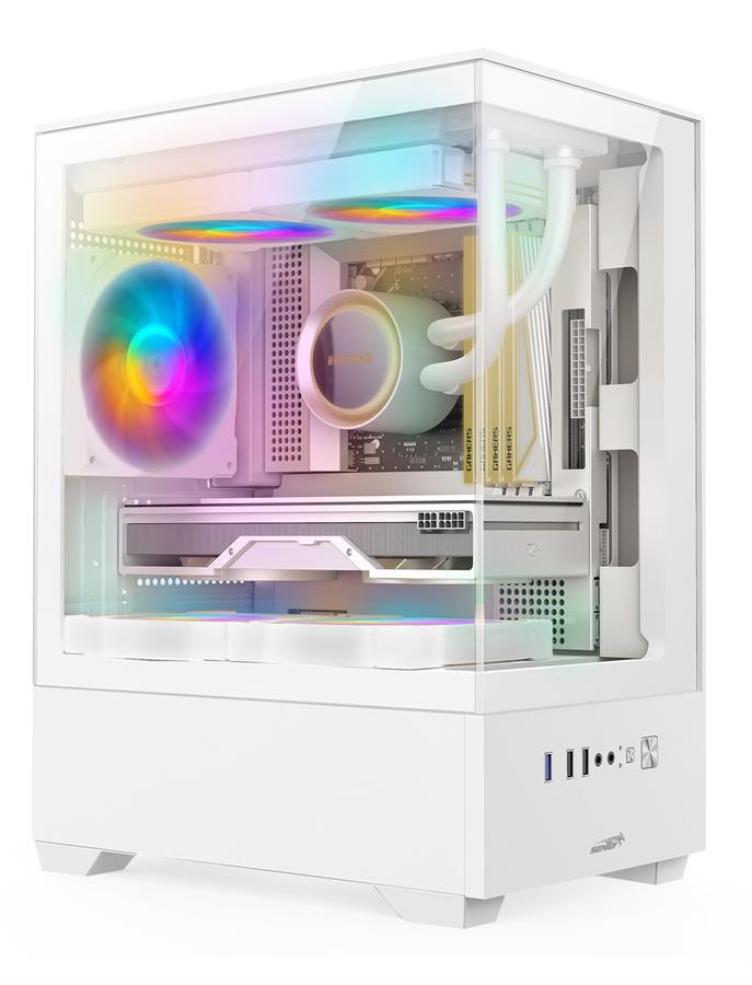 Gabinete SENTEY H11 6110-SF Blanco (+5 Fan)