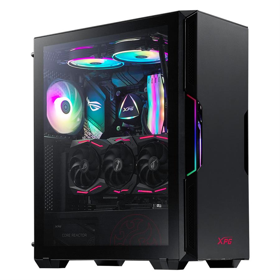 Gabinete XPG Starker air Negro (+4 Fan)