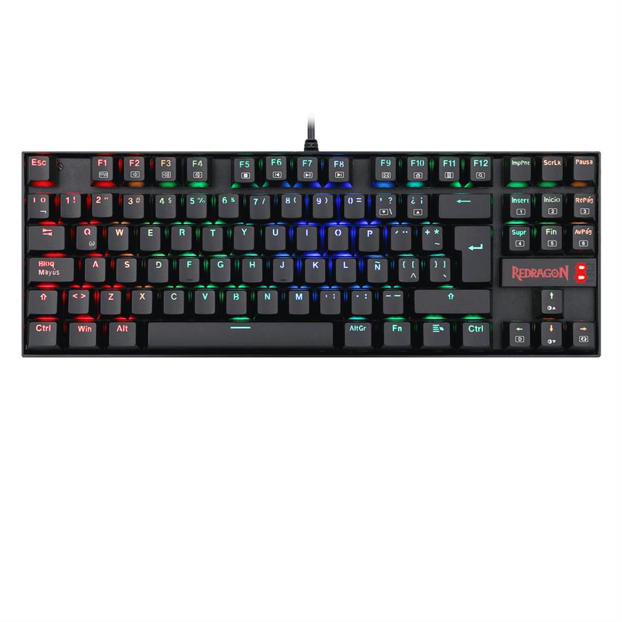 Teclado Mecánico Redragon K552 Kumara | RED | ES | 80% | RGB
