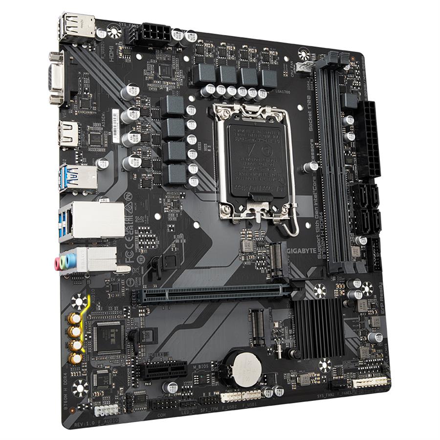 Motherboard  GIGABYTE (LGA1700) B760M H DDR4