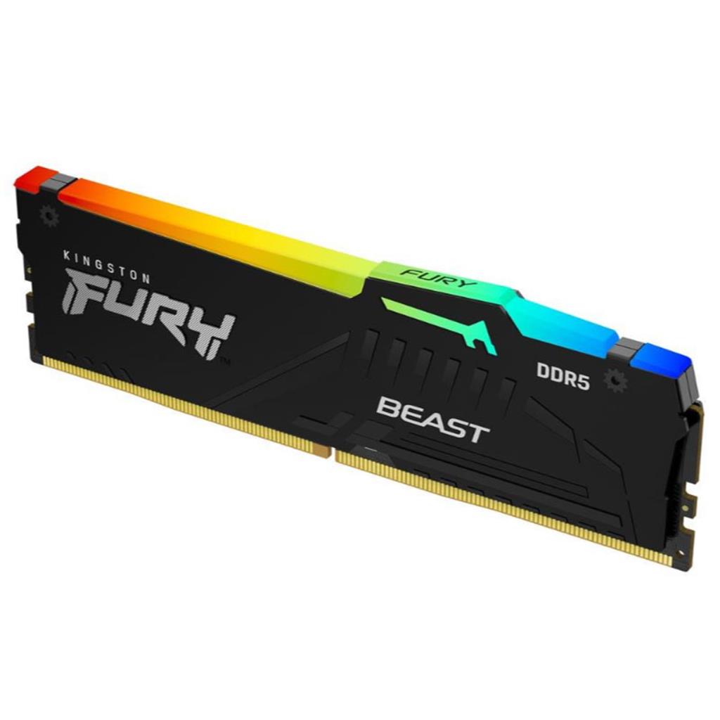 Memoria Ram KINGSTONE FURY BEAST BLACK RGB | DDR5 | 16GB | 5600MHZ | CL36