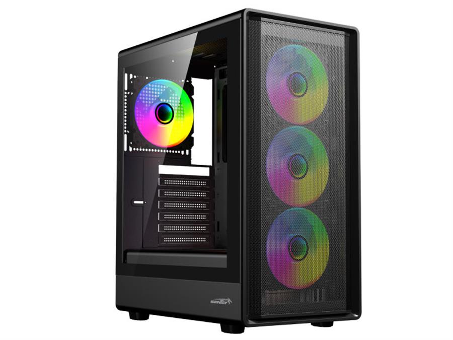 Gabinete SENTEY M40 BLK-SF (+4 FAN ARGB) Negro