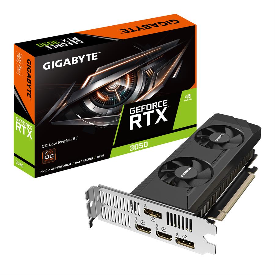 Placa de Video GIGABYTE RTX 3050 low profile 6GB OC