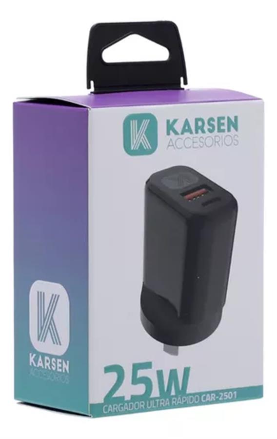 Cargador de alta potencia Karsen tipo C + A 25W