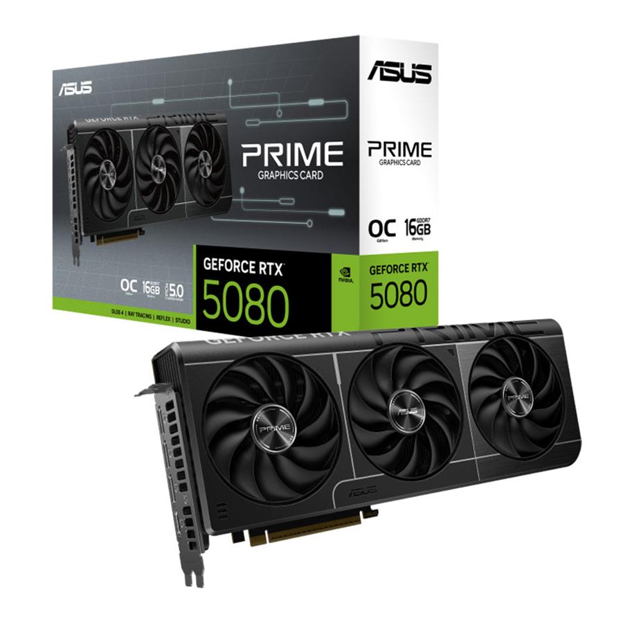 Placa de Video ASUS PRIME GeForce RTX 5080 O 16GB D7