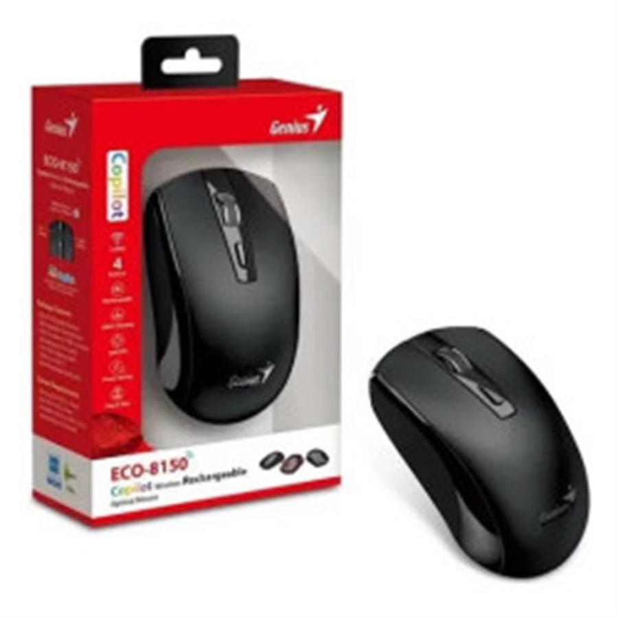 Mouse Genius ECO-8150| Inálambrico| RECARGABLE