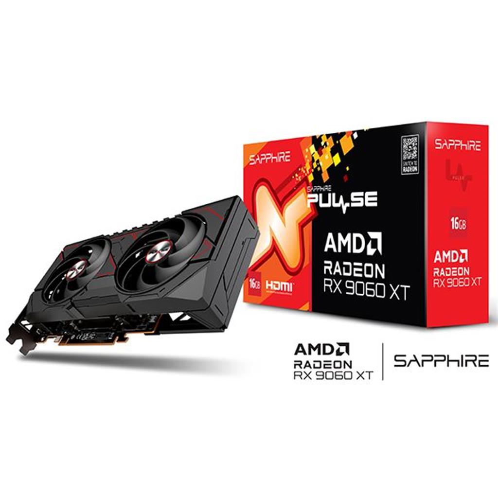 Placa de Video SAPPHIRE Radeon | RX 9060 XT Pulse 16GB