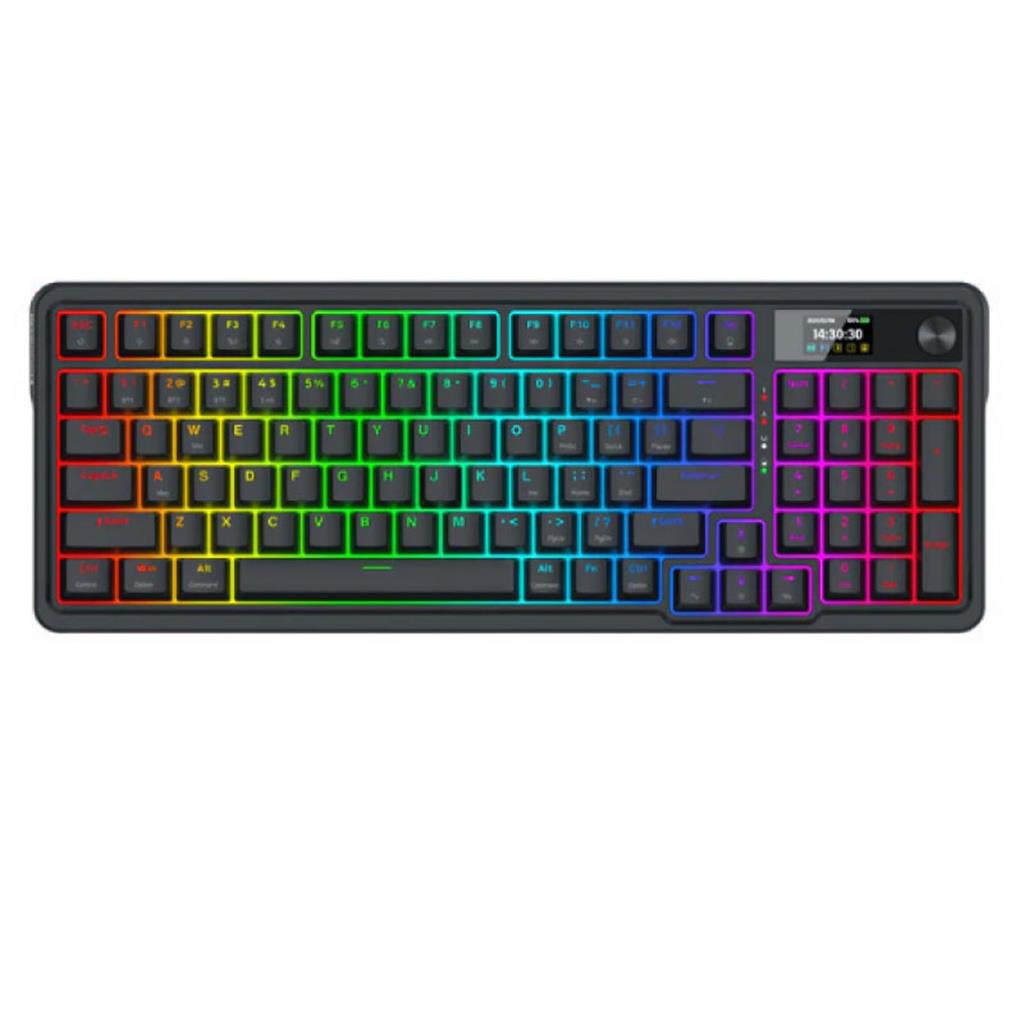 Teclado Mecánico Redragon EISA LCD PRO | RED | ES | 95% | RGB | Negro | Inalámbrico