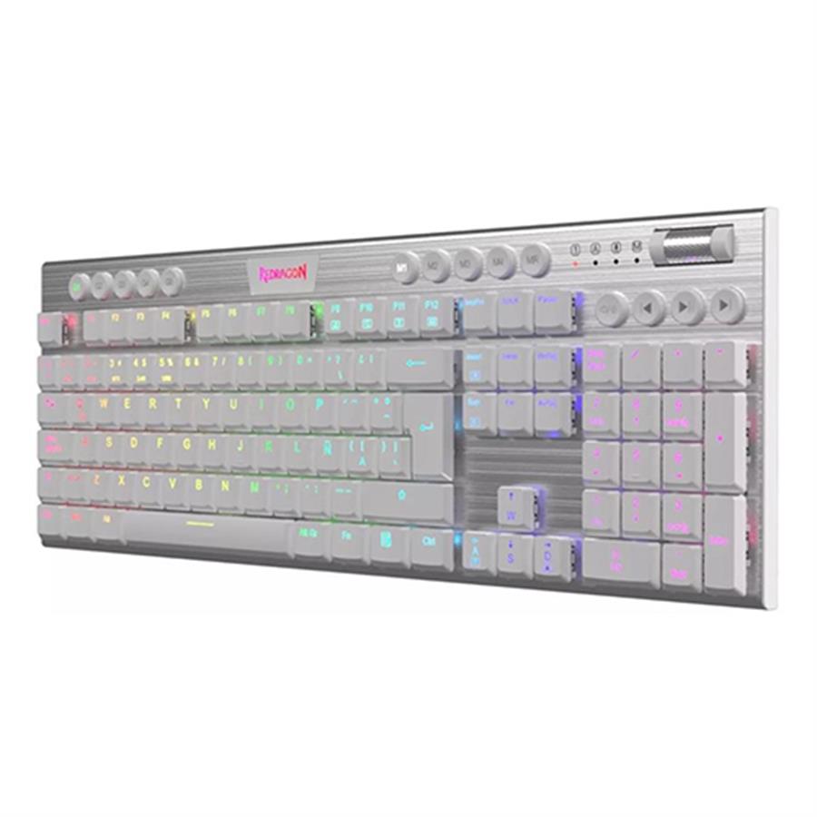 Teclado Mecánico Redragon Horus K619W FS White | RED | ES | 100% | RGB