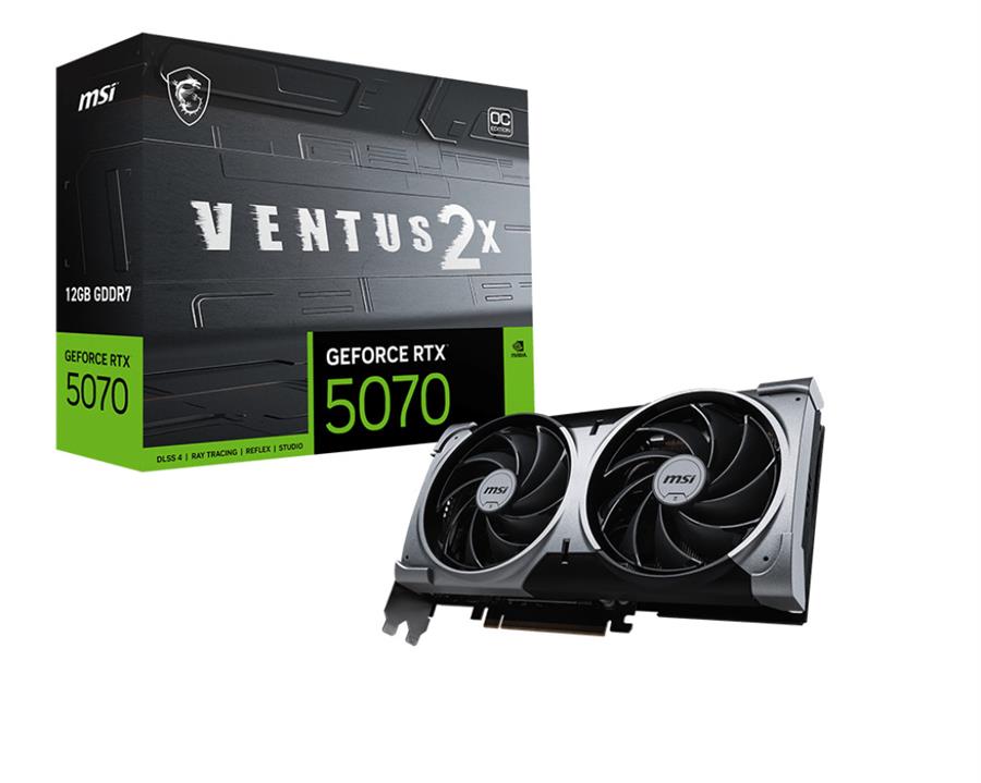 Placa de Video MSI GeForce RTX 5070 12GB VENTUS 2X OC