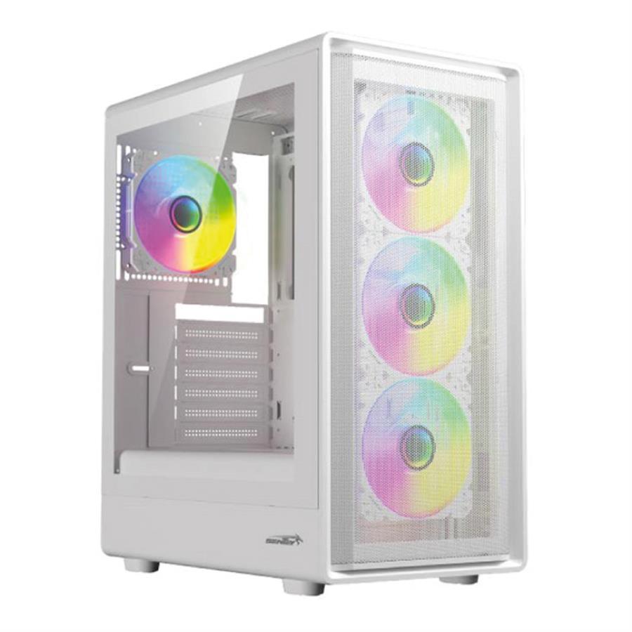 Gabinete SENTEY M40 WHT-SF (+4 FAN ARGB) Blanco