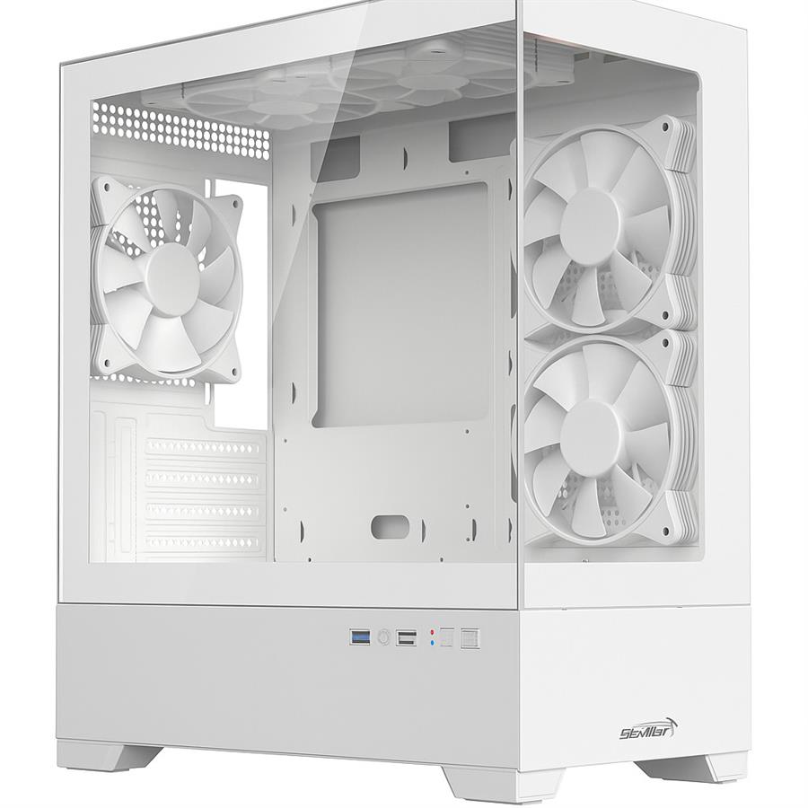 OUTLET | Gabinete SENTEY H30 Blanco (+5 Fan) | (no enciende luces)