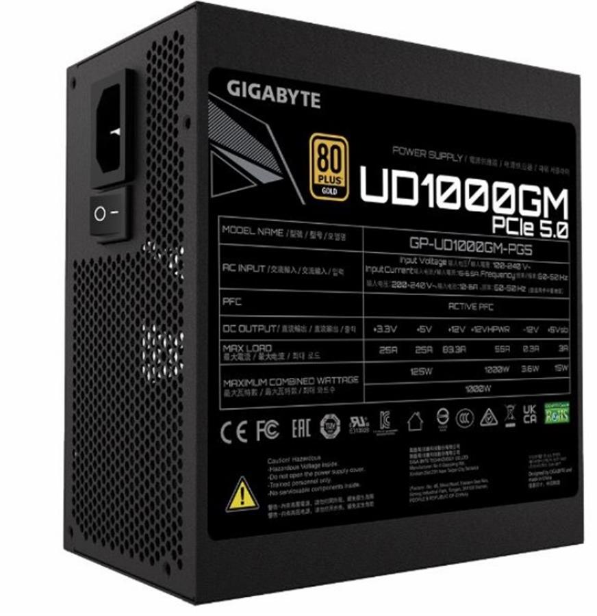 FUENTE 1000W GIGABYTE 80 PLUS GOLD