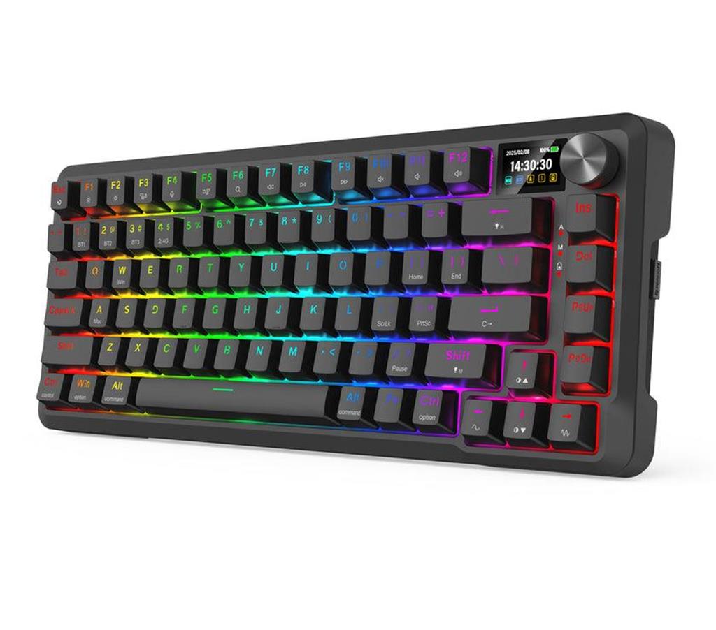 Teclado Mecánico Redragon UCAL LCD PRO | RED | ES | 75% | RGB | Negro