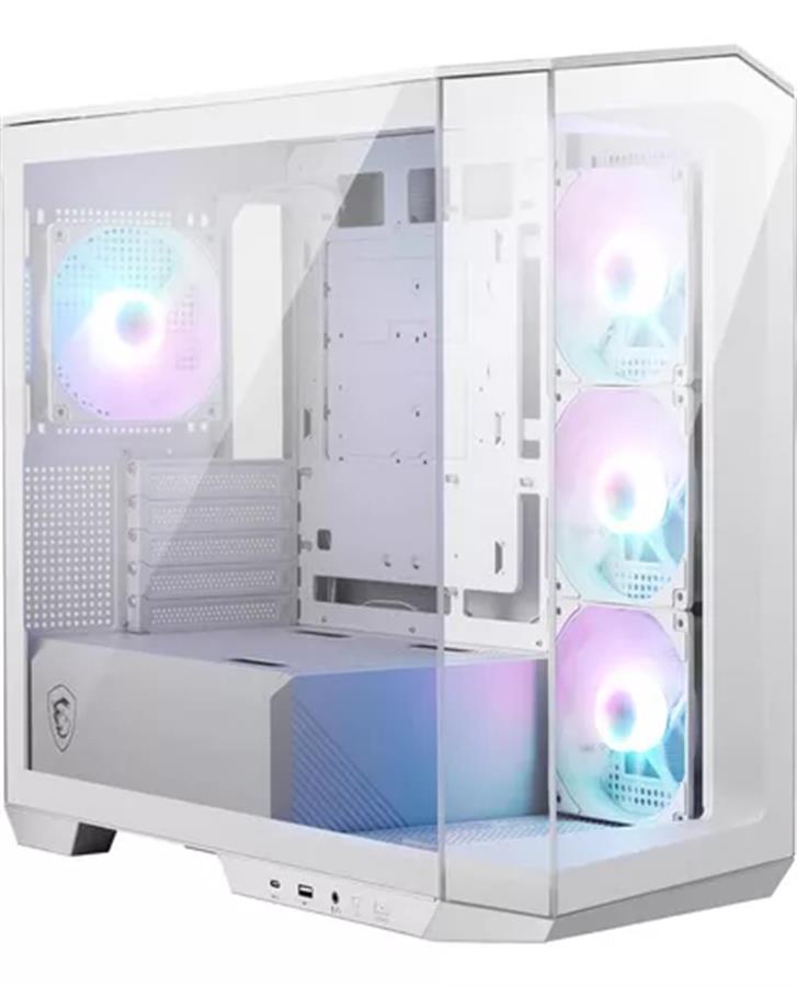 Gabinete MSI MAG PANO M100R PZ Blanco (+4 Fan)