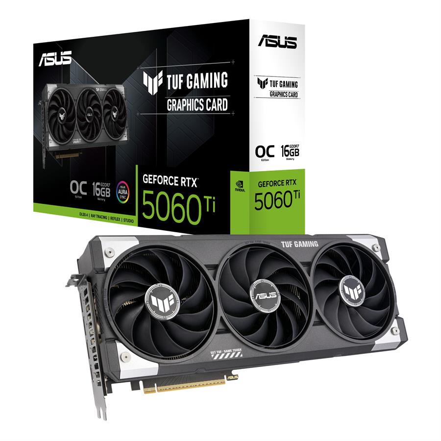 Placa de Video Asus GeForce RTX 5060Ti 16GB TUF OC