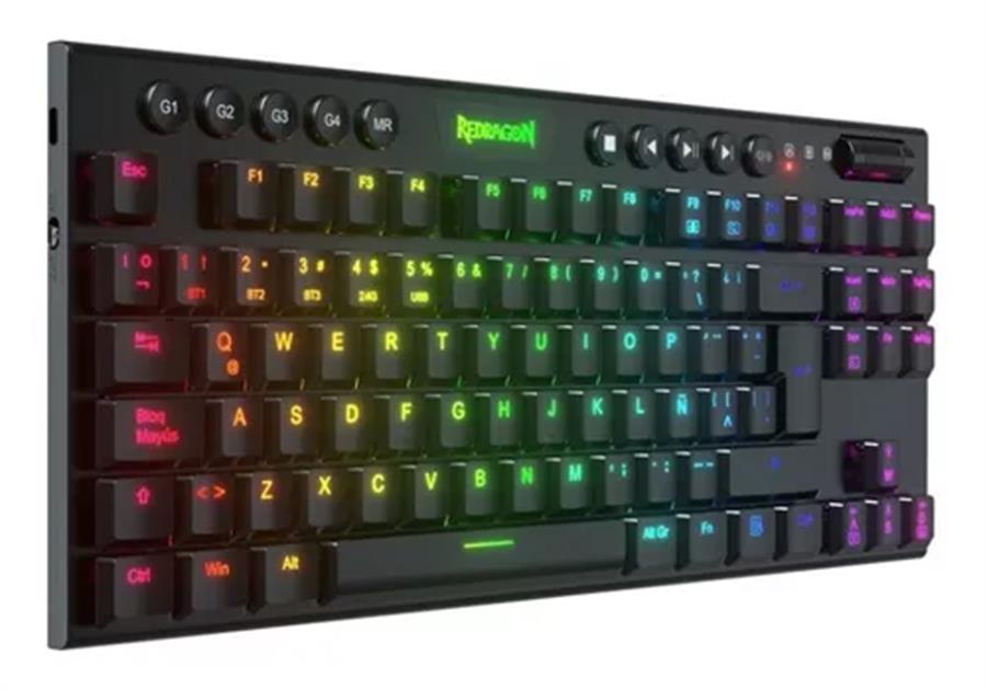 Teclado Mecánico Redragon Horus K622 TKL Negro Red switch Ñ