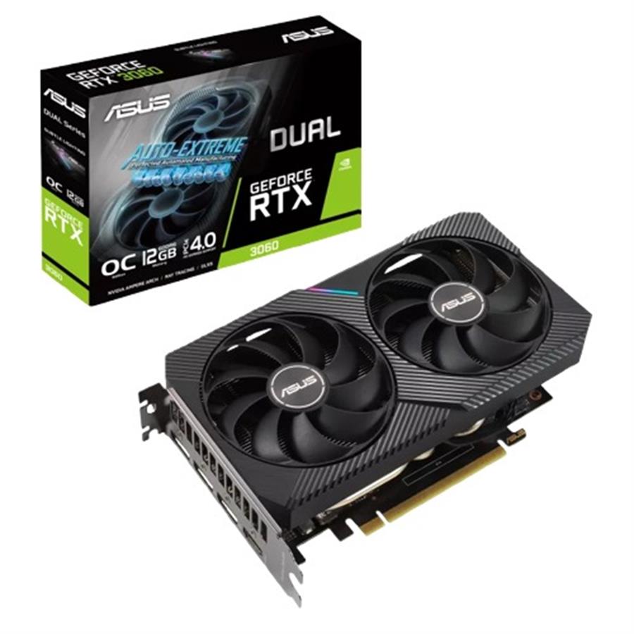 Placa de Video Asus GeForce RTX 3060 12GB DUAL V2 OC