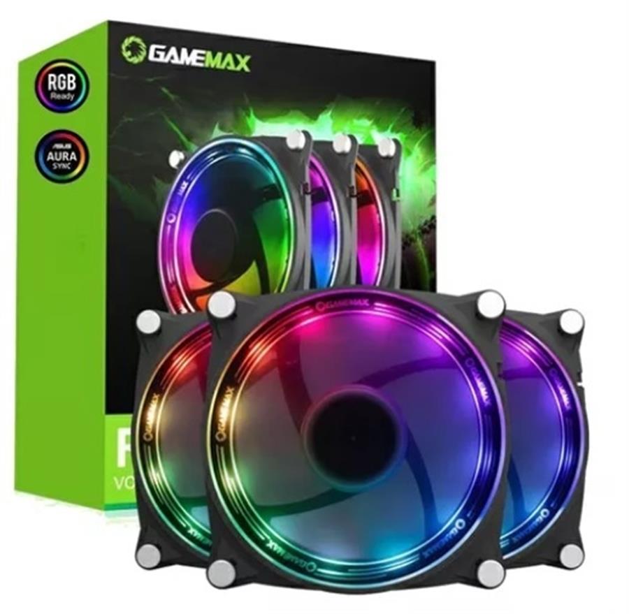 Cooler Fan GAMEMAX RB300 Kit X3 ARGB 12CM