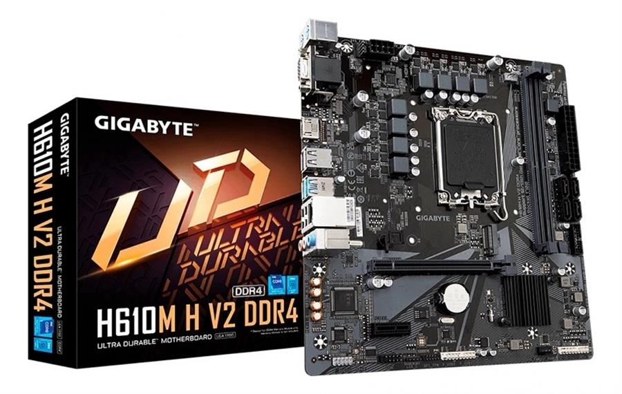 Motherboard GIGABYTE (LGA1700) H610M H V2 DDR4 1.0