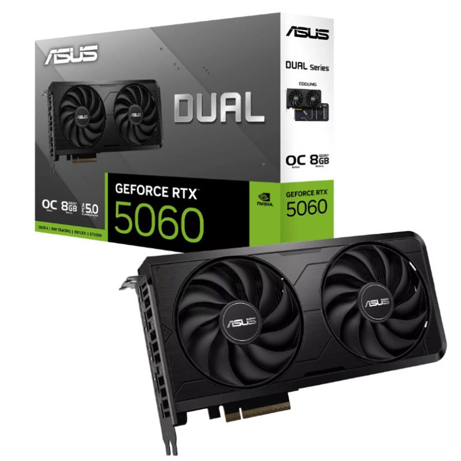 Placa de Video ASUS GeForce RTX 5060 DUAL EVO 8GB OC