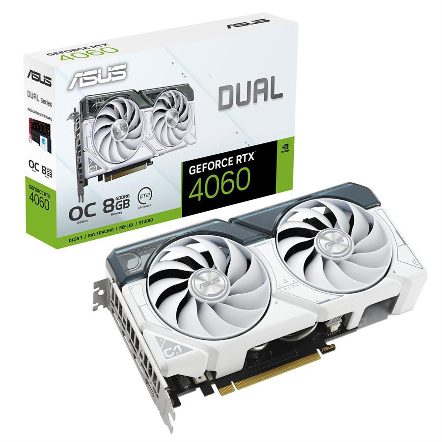 Placa de Video  ASUS DUAL RTX 4060 8GB WHITE