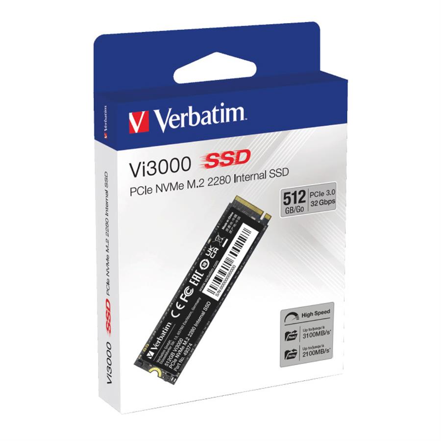 Disco Solido M.2 NVMe | Verbatim Vi3000 512GB