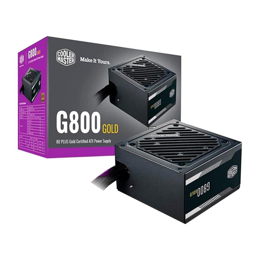 Fuente Modular Certificada COOLERMASTER G800 800W 80+ Gold